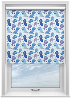 Roarsome, Blue - Roller Blind
